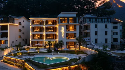 Huangchuan Laojun Mountain Shanhai Legend Wangyue Homestay (Laojunshan Yunjing Cableway Branch) - romantis