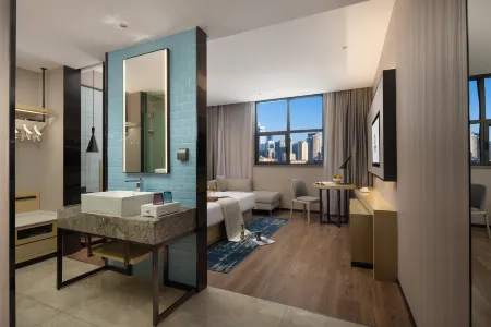 Starry Garden Hotel Wuhan Hankou Railway Station Zhuyeshan Store Отели в г. Ухань