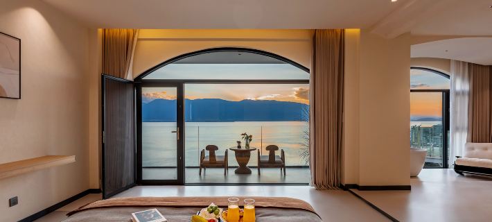 Cang'er Shiguang Villa Resort Cliff Sea View Beautiful Stay Hotéis em Dali