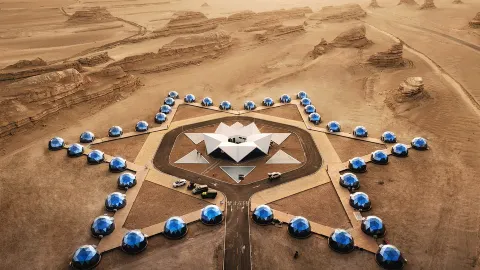 Lonely Space（ Gobi ）wild luxury hotel in Golmud