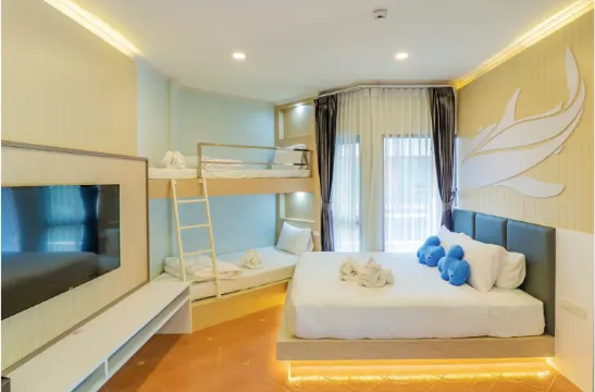 ห้องสวีทสำหรับครอบครัวแบบหนึ่งห้องนอน