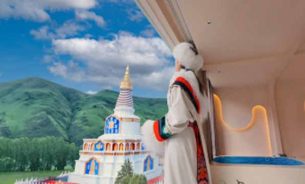 Tibetan heart and view resort private soup light luxury hotel