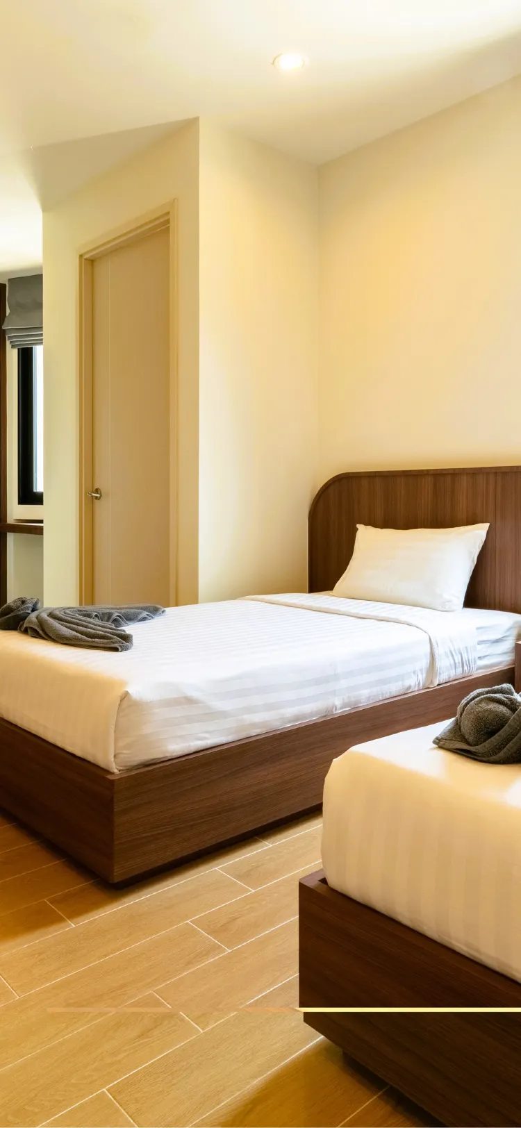 ห้องพักมาตรฐานเตียงคู่พร้อมระเบียง ( Twin Bed )