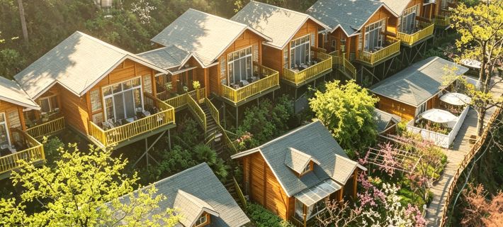 Lixian Muya Starry Sky Wooden Manor โรงแรมในหลี่เซียน