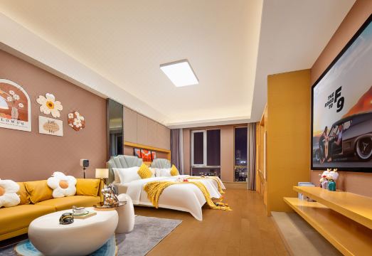 Siye Homestay (Sanlitun Gongti Branch) 복층 거실 사진