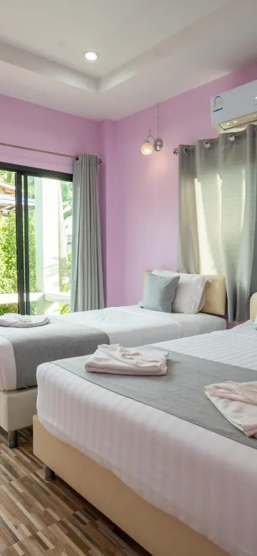 ห้องพักสำหรับครอบครัววิวสวน