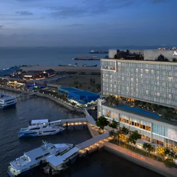 巴淡島港灣萬豪酒店 鄰近海湾舫的酒店