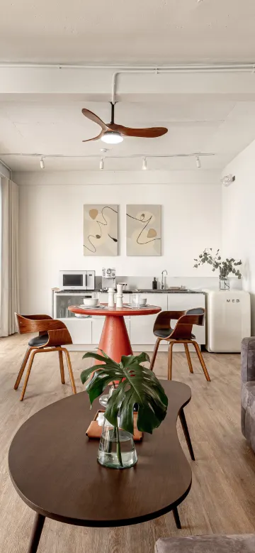 อพาร์ทเมนท์สวีท 1 ห้องนอนพร้อมอ่างอาบน้ำกลางแจ้ง