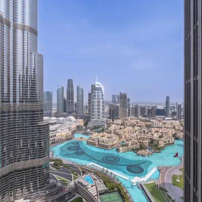 Address Residences Dubai Opera - Burj Khalifa City View 1 minute walk to Burj, Dubai Mall & Fountain 迪拜歌剧院附近的飯店