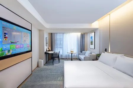 AI Future Residence Smart Hotel (Shiyan Wuyan Shopping Mall People's Hospital Store) Отели рядом с достопримечательностью «Hubei University of Medicine»