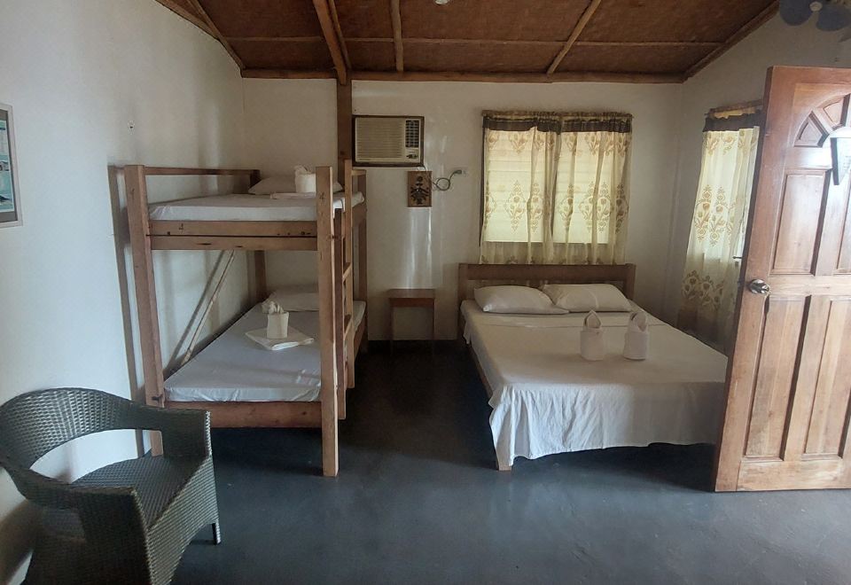 해변가 숙소의 정원 풍경