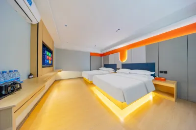 美宿·歡朋智能公寓（二馬路美食街店） 安美祖廟附近的飯店