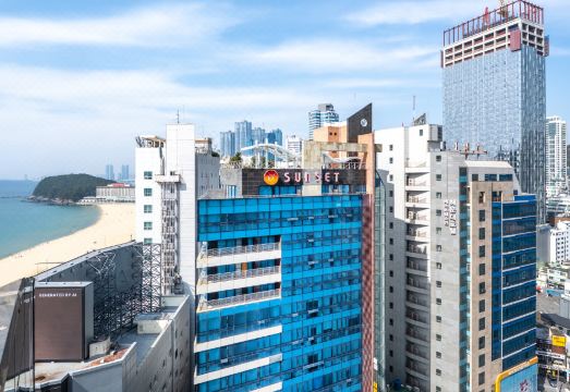 해운대 호텔의 해변 전망