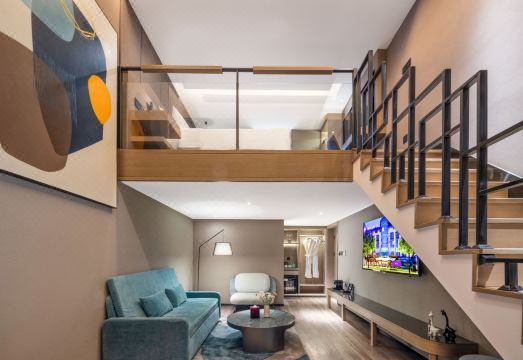 하얼빈 센트럴에비뉴 쒀페이야 Mercure 호텔의 깔끔한 로비