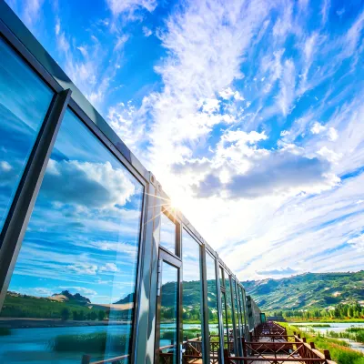 Yulong Shahu Container Hot Spring Hotel Hotels near Yulong Sand Lake