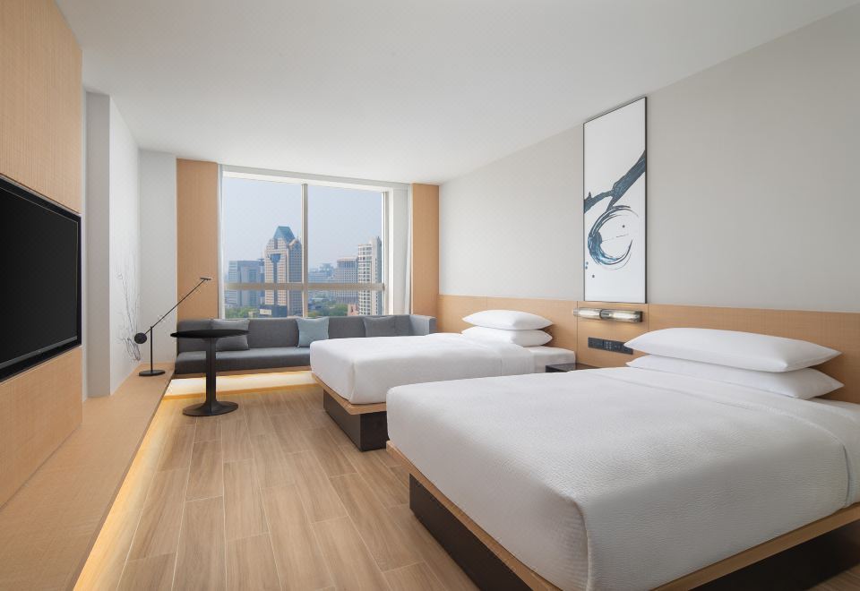 페어필드 호텔의 깔끔하고 모던한 객실 인테리어