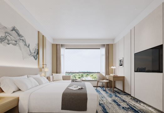 창사 호텔 객실 내부