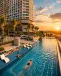 Apec Luxury Coastal Apartment Mui Ne - Ocean View - piscina