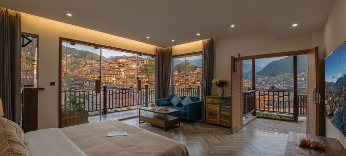 Xijiang Wants to stay in  Light Luxury Hotel (Observation Deck Branch) Hotels in Leishan