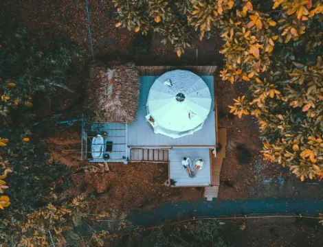 แคมป์มองโกลเตียงใหญ่ พร้อมอ่างอาบน้ำ (แคมป์วิวภูเขา)