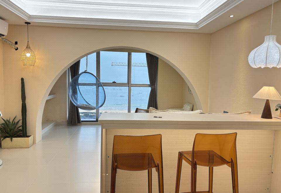 둥산 란안 샤오주 호텔의 깔끔하고 현대적인 객실 인테리어