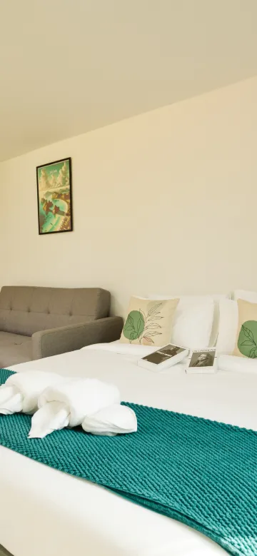 ห้องพักเตียงคิงไซส์ พร้อมทางเข้าสระว่ายน้ำ