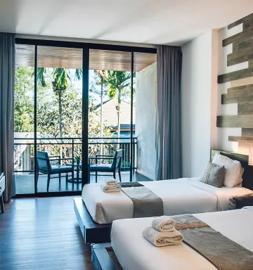 ห้องดีลักซ์ พร้อมวิวสระว่ายน้ำ