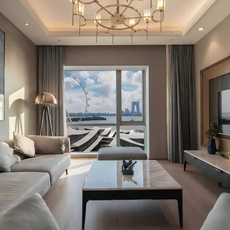 Suzhou Binhu Qingcheng Hotel Apartment Отели рядом с достопримечательностью «Книжный магазин Eslite»