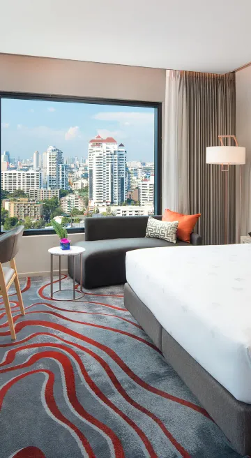 ห้องพรีเมียร์เตียงคิงไซส์หัวมุม