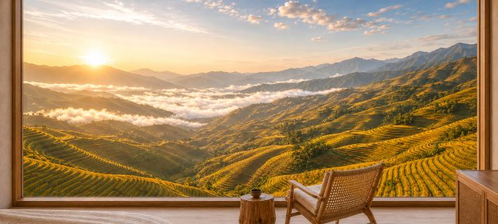 Longsheng Longji Lanxing Yuyue Panorama Hotel (Jinfoding No.3 Viewing Store) Hotel di Longsheng