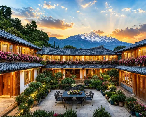 Lijiang Huazizai Premium Garden Inn 木府（ムフ）周辺のホテル