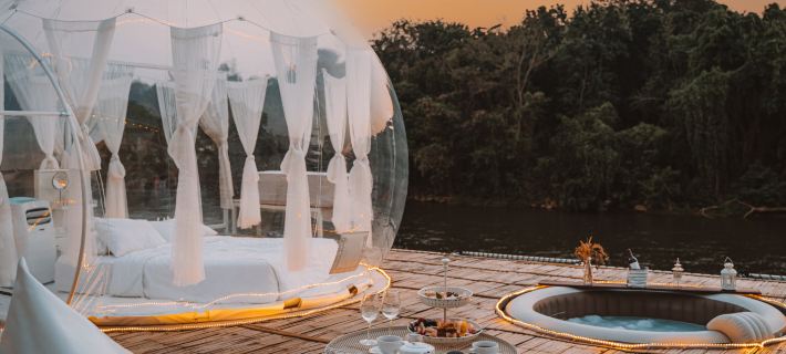 The Three Bubble Houses Hotels in Sai Yok