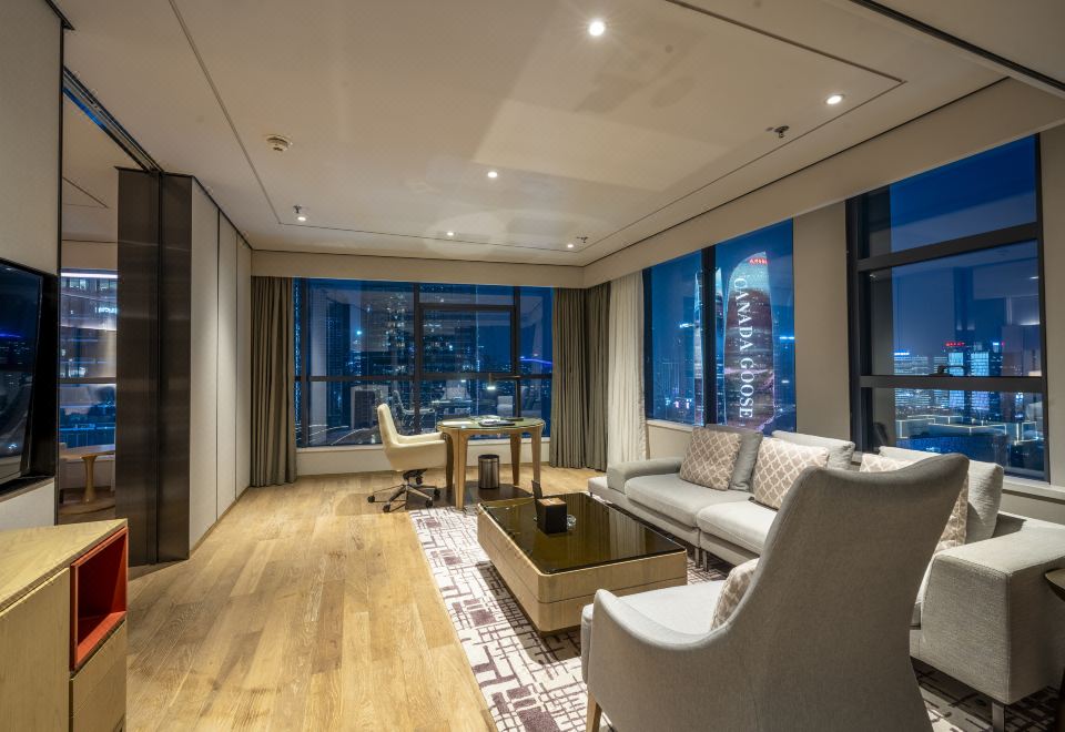 [청두 서우쭤 메리어트 호텔의 고급 객실]