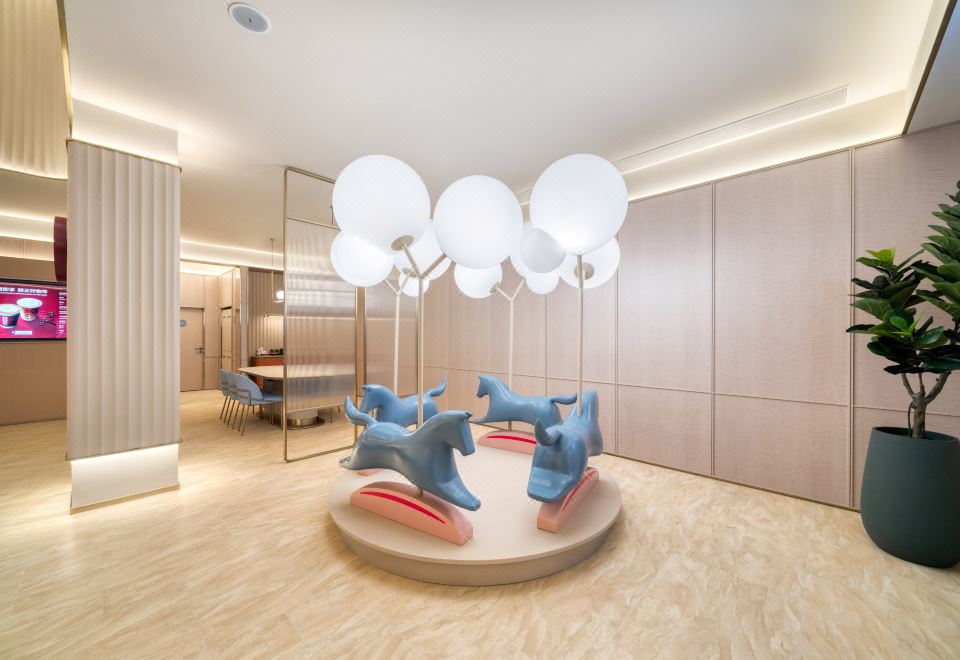 HanTing 호텔의 현대적인 로비 공간 사진