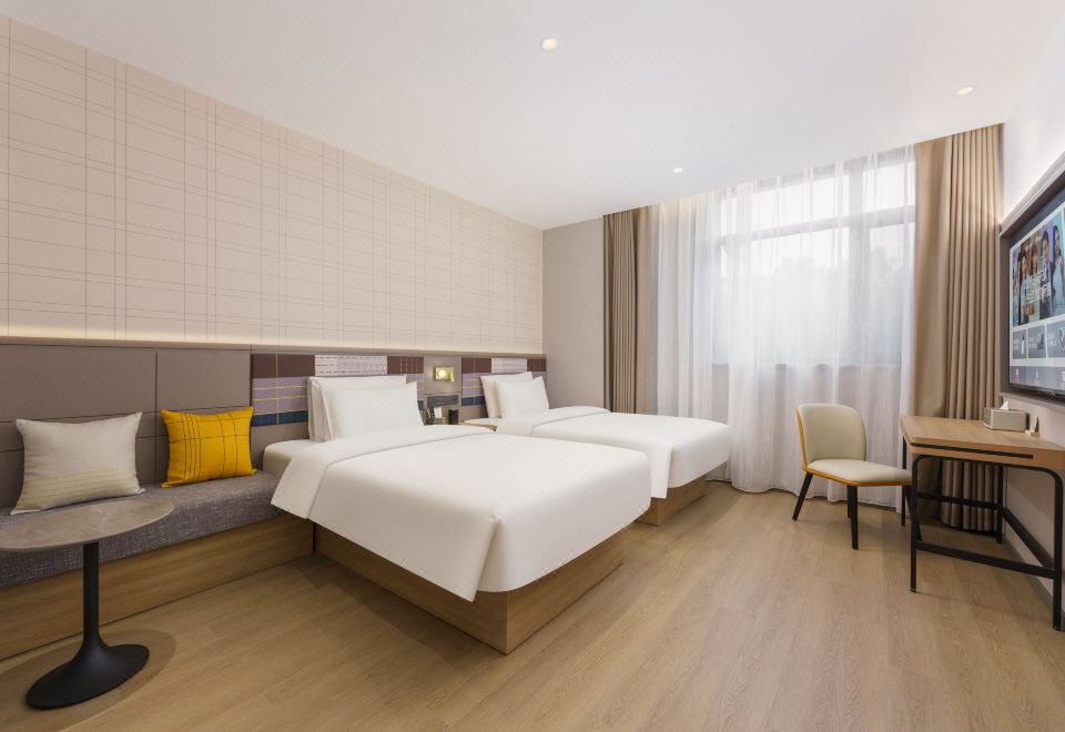 다롄 북역 근처 호텔의 모던한 외관