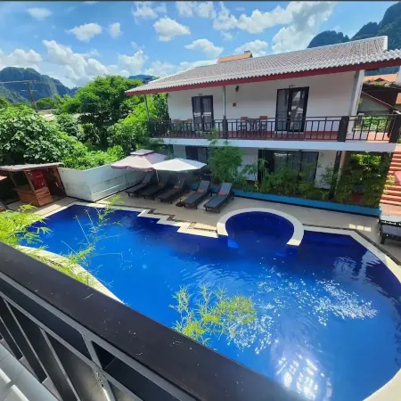 Vangvieng Night Market Resort Отели рядом с достопримечательностью «Храм Kang»