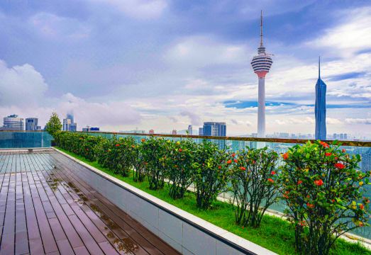 더 플래티넘 인피니티 풀 야경