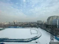 KOLOS Studio with a mountain view in the center of Almaty