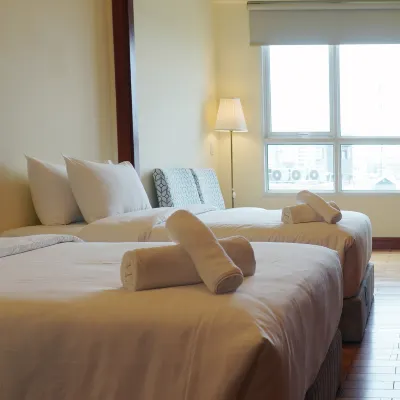 Manor Studio near CBD, 2 Twin Beds view Landmark81 ヒムラム バ ソン ゴルフ練習場周辺のホテル