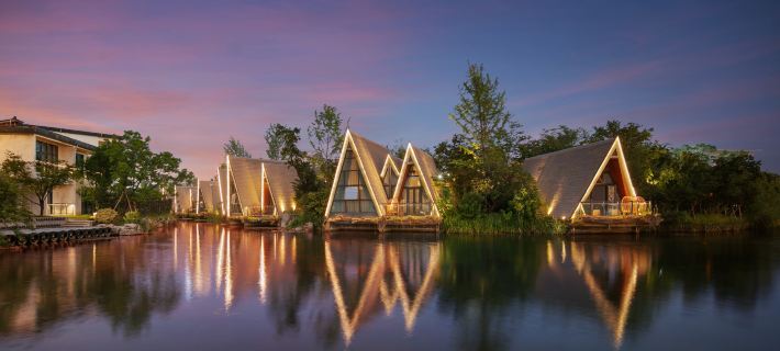Wunvzhou Resort Wuxian Caishen Island Light Luxury Hotel Hotels in Wuyuan
