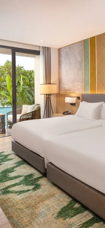 ห้องทวินเชื่อมกับสระว่ายน้ำซูพีเรีย