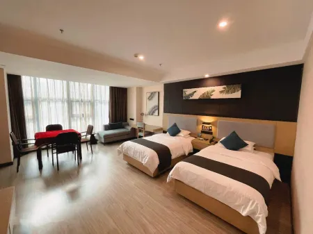 Shankee Tea Style Hotel (Mianyang City Fucheng District High-speed Railway Station)