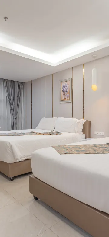 ห้องพักวิวเมืองชั้นสูง สำหรับครอบครัว