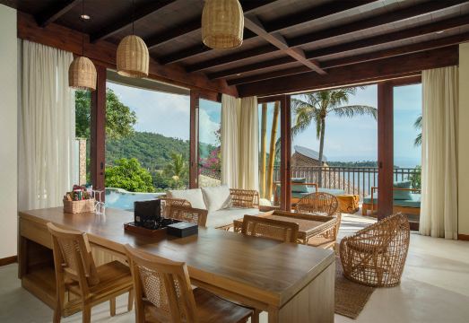 칼란다라 리조트 전용 풀 빌라 전망