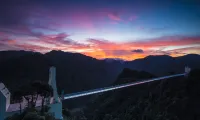 Shuye · Hidden Luxury Wilderness Camping Hotel (Sanbaishan) - Bergblick