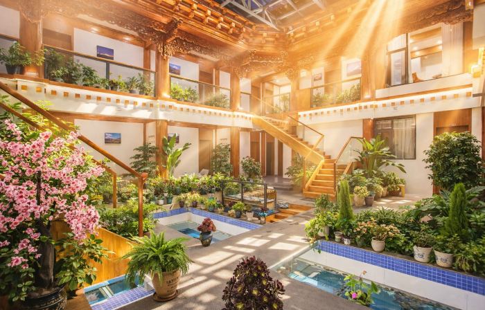 Namu Zhuo Manor - Oxygen-Equipped Courtyard Room