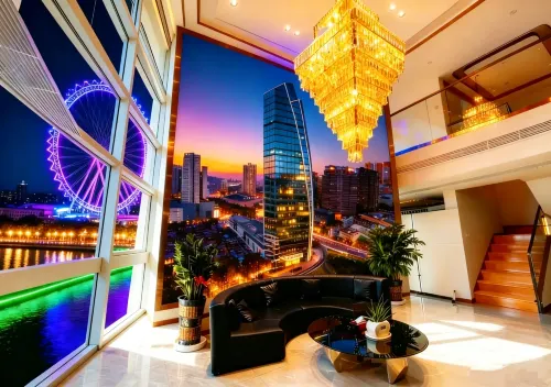 Zhongshan Qijiang River View Apartment Hotel (Xingzhong Square，Sun Wenxi Pedestrian Street) - stanze in case private