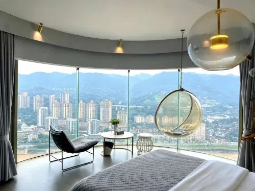 DaYin Hidden in City River View Cinema-style Homestay (Chongqing Jiefangbei Chaotianmen Square) - stanze in case private