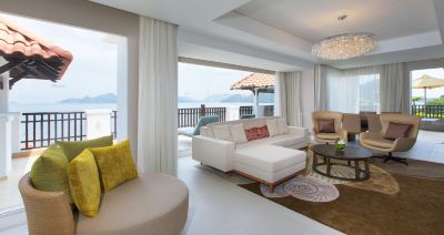 2ベッドルームスイート、オーシャンフロントビュー、2シングルベッドと1キングサイズベッド、大きなバルコニー ウェスティン ランカウイ リゾート&スパの写真