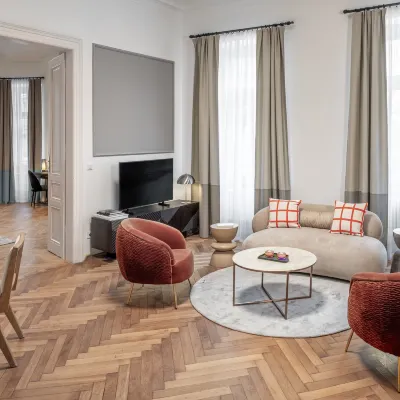 River Dance Suites by Adrez Hotels near Dancing House Ginger & Fred